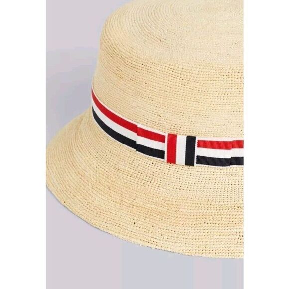 Thom Browne Crocher Bucket Hat Size S - Picture 2 of 12